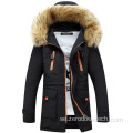 Casual Mens Vinterjackor Ståkrage Hooded Coat